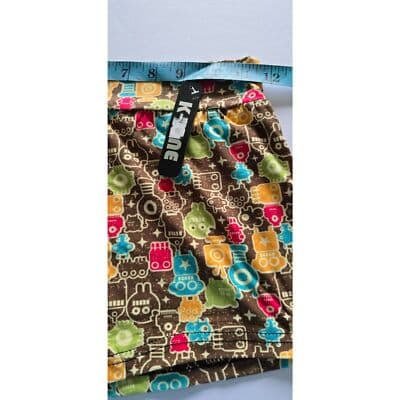 Women's K-One Short Short Robot and Monsters Print Shorts - Thumbnail 6