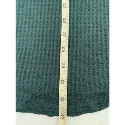 Lulu's Women's M Green Ribbed Mock Neck Backless Swing Dress Short - Thumbnail 7