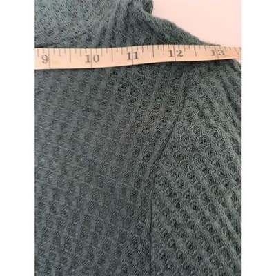 Lulu's Women's M Green Ribbed Mock Neck Backless Swing Dress Short - Thumbnail 10