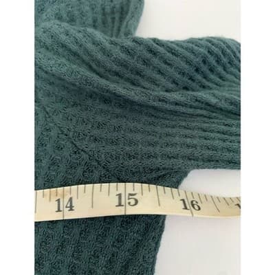 Lulu's Women's M Green Ribbed Mock Neck Backless Swing Dress Short - Thumbnail 8