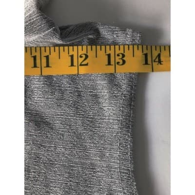 ACW Design Womens Grey Cowl Neck Sleeveless Metallic Shimmer Top Medium 210073 - Thumbnail 5