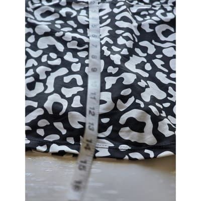 SmashGal Cheetah Leopard Print Mini Skirt Athletic Workout Athleisure Size L - Thumbnail 5