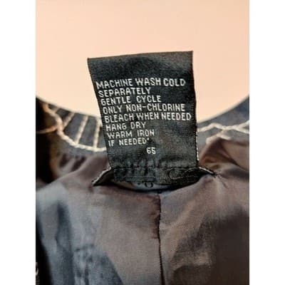 RQT Womens Blue Denim Floral Embroidered Blazer Jacket S Indigo White Outling - Thumbnail 4