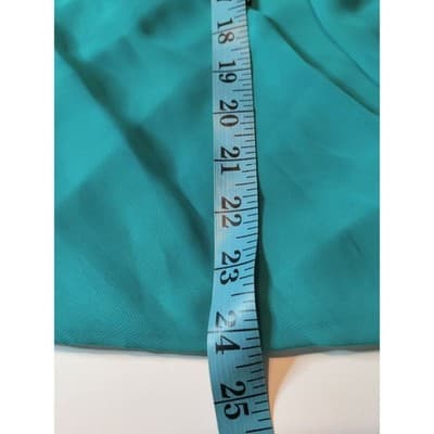 IN Studio Petite Teal Draped Surplice Top with Statement Necklace PL 5451646 - Thumbnail 9