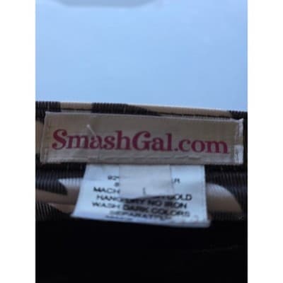 SmashGal Cheetah Leopard Print Mini Skirt Athletic Workout Athleisure Size L - Thumbnail 8