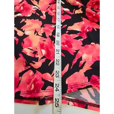 INC International Concepts Womens Top 2X Painted Pink Floral V Neck Long Sleeve - Thumbnail 10