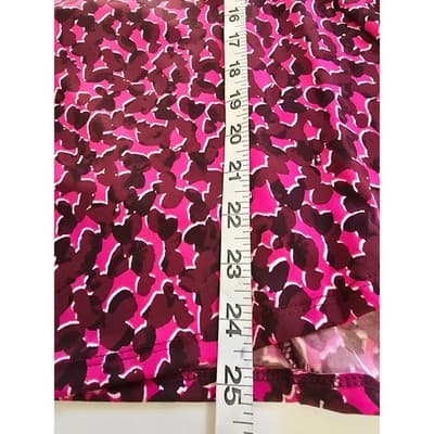 INC International Women Blouse 2X Pink Blk Leopard Print Wrap V Neck Long Sleeve - Thumbnail 9