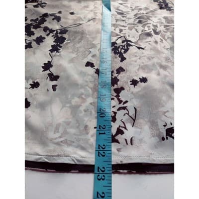 HM Womens Floral Cowl Neck Knot Shoulder Sleeveless Blouse Black White Size 8 - Thumbnail 7