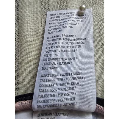 G.I.L.I. Mauve Leopard Print Peplum Tankini Swim Top Womens Plus Size 26W - Thumbnail 7