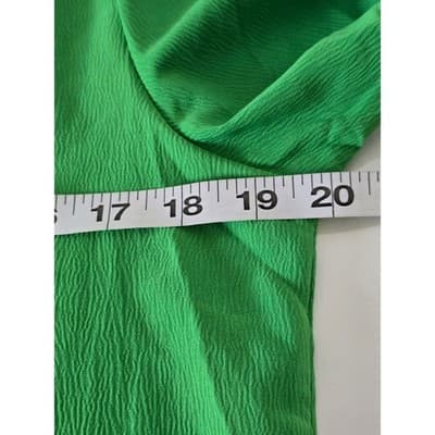 Vibrant Green Embroidered V Neck Tunic Top Women's Boho Festival Chic Style - Thumbnail 7