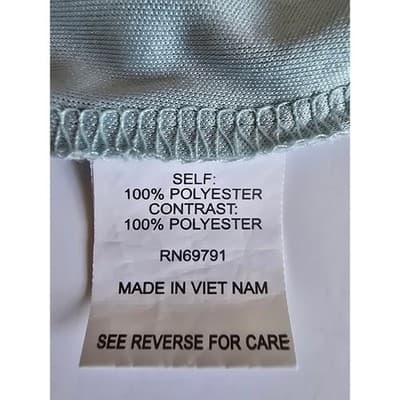 Sara Michelle Mint Green Floral Bell Sleeve Sharkbite Hem Blouse Large - Thumbnail 4