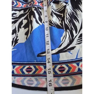 Flying Tomato Blue Tropical Leaf Off Shoulder Boho Top IT10005-TJ Small - Thumbnail 7