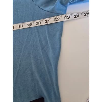 Westbound Niagra Blue Lace Trim V-Neck Cotton Top XL F61KW739 Lettuce Edge NEW - Thumbnail 7