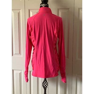 Victoria's Secret Pink Women's Track Jacket M Ruched Stretch Activewear - Thumbnail 4