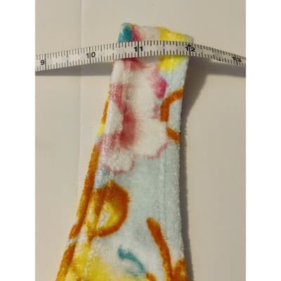 Ecote Urban Outfitters Floral Terry Cloth Mini Dress Yellow Pink Blue Size M - Thumbnail 7