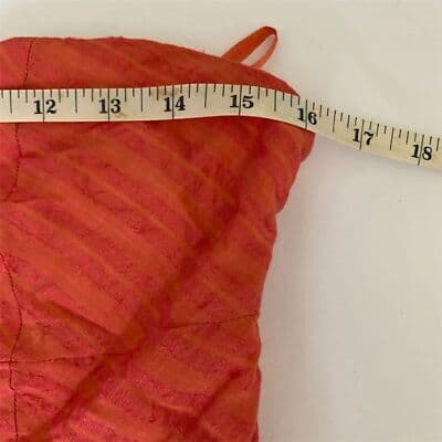 Ya Los Angeles Womens Orange Tiered Ruffle Dress Off-Shoulder Size L - Thumbnail 5