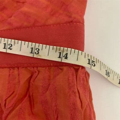 Ya Los Angeles Womens Orange Tiered Ruffle Dress Off-Shoulder Size L - Thumbnail 7