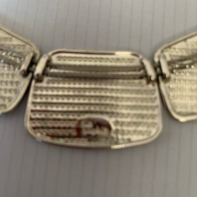 Vintage Lia Sophia Silver Tone 14 Choker Necklace - Thumbnail 3