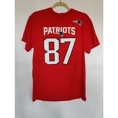 England Patriots Rob Gronkowski Football Jersey Style T-shirt Men's Med - Thumbnail 3
