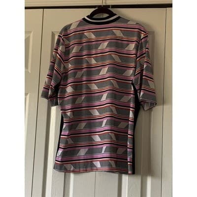 Women Golf Polo Shirts Zipper Short Sleeve Top XL - Thumbnail 12