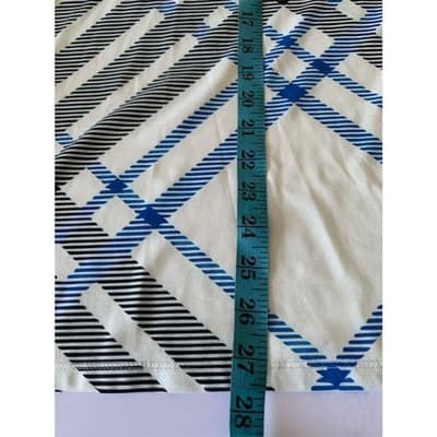 XXXL Quarter Zip Long Sleeve Shirt Mens Plaid White Blue Black Performance Golf - Thumbnail 9