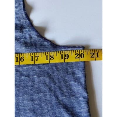 SO Perfectly Soft Blue Burnout Graphic Tank Top Take Me Somewhere Sunny Large - Thumbnail 8