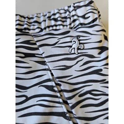 Green Lamb Zebra Print Golf Skort Athletic Skirt M M - Thumbnail 10