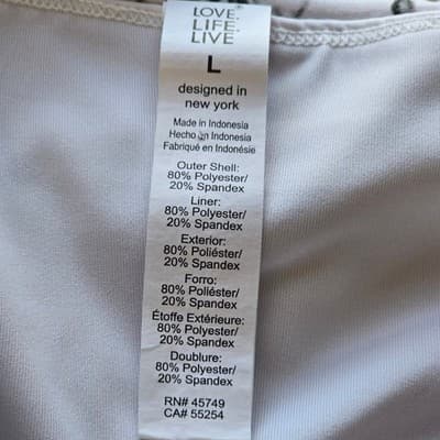 Athletic Tennis Skort Shorts Women Beige Performance Sportswear Size M - Thumbnail 3