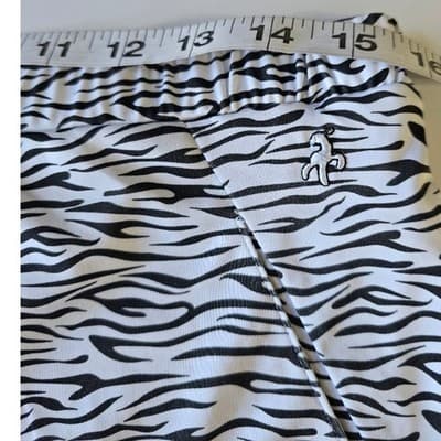Green Lamb Zebra Print Golf Skort Athletic Skirt M M - Thumbnail 9