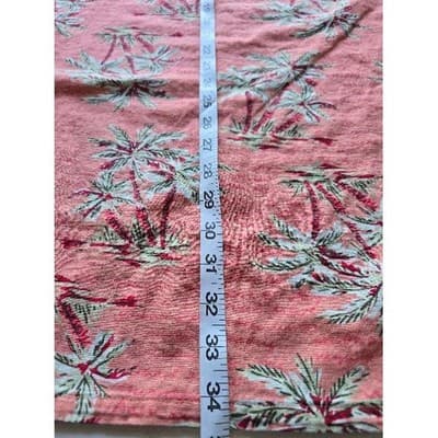 White Stag Coral Palm Tree Script Print Sleeveless Pocket Dress Ladies Large - Thumbnail 8