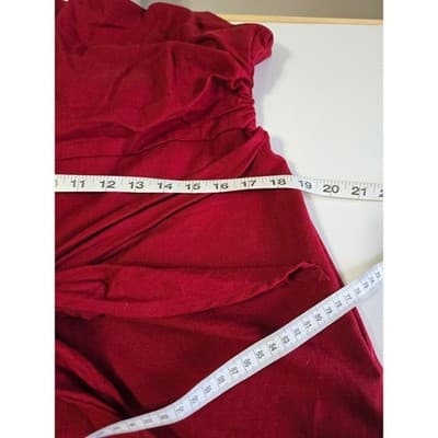 Bar III Red Halter Neck Tie Waist Romper Jumpsuit Women's Size 10 - Thumbnail 5