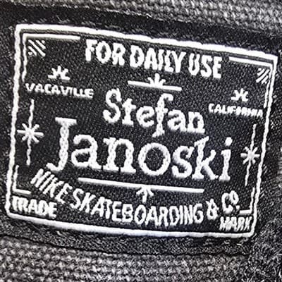 NikeSB Stefan Janoski Black White Canvas Skate Shoe 524861-001 Mens 4 Womens 5.5 - Thumbnail 4