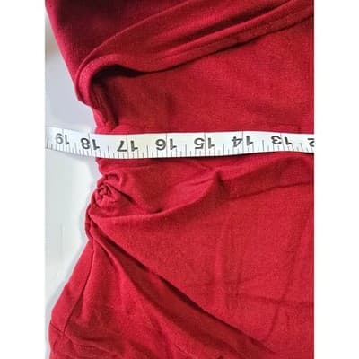 Bar III Red Halter Neck Tie Waist Romper Jumpsuit Women's Size 10 - Thumbnail 6