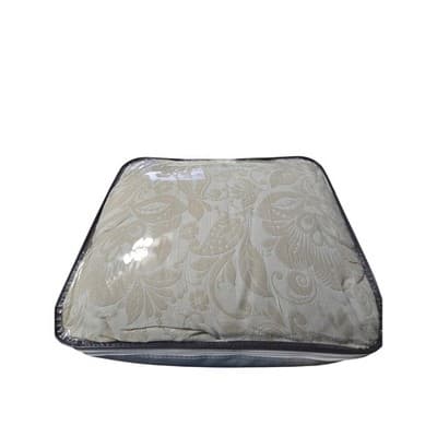 Jessica Simpson Queen 3 Piece Gauze Jacquard Bed Set Cream Floral Comforter Sham - Thumbnail 12