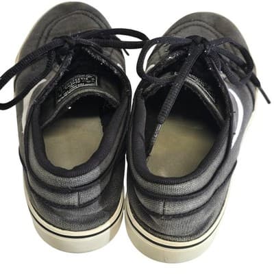 NikeSB Stefan Janoski Black White Canvas Skate Shoe 524861-001 Mens 4 Womens 5.5 - Thumbnail 2