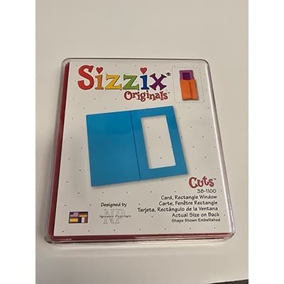 Sizzix Originals Card Rectangle Window Die 38-1100 Noralee Peterson Provo Craft - Image 1