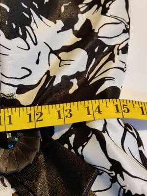 NW Collections Party Dress Spaghetti Strap Lined Black/Ivory Size 12 - Thumbnail 11