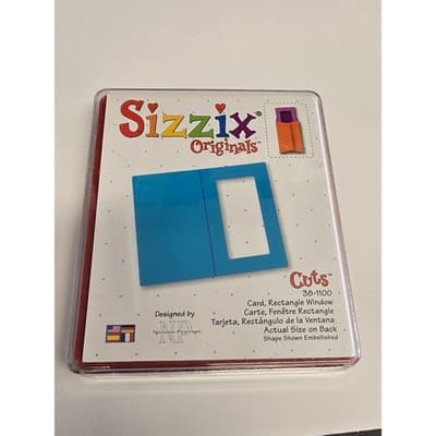 Sizzix Originals Card Rectangle Window Die 38-1100 Noralee Peterson Provo Craft - Thumbnail 3