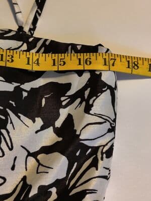 NW Collections Party Dress Spaghetti Strap Lined Black/Ivory Size 12 - Thumbnail 10