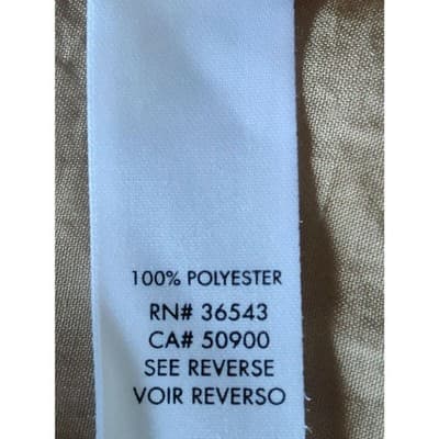 Calvin Klein Womens Metallic Beige Button Front Shirt Long Sleeve Collared - Thumbnail 12