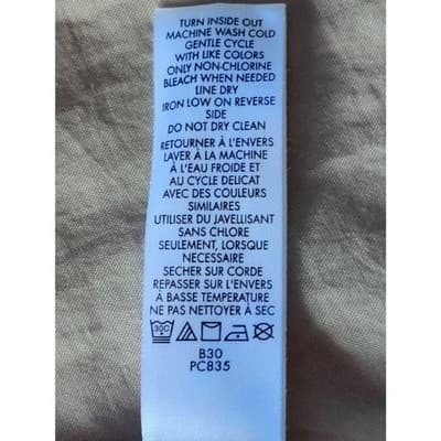 Calvin Klein Womens Metallic Beige Button Front Shirt Long Sleeve Collared - Thumbnail 11