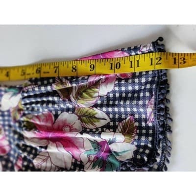 Studio JPR Tropical Floral Top Blouse Flutter Sleeve Womens Black/White Size XL - Thumbnail 9