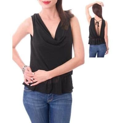 SISI Open Back Top Black L - Image 1