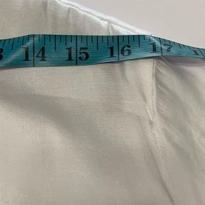 Venezia Jeans Co Women's White Satin Button-Up Blouse Size 18 Long Sleeve Casual - Thumbnail 3