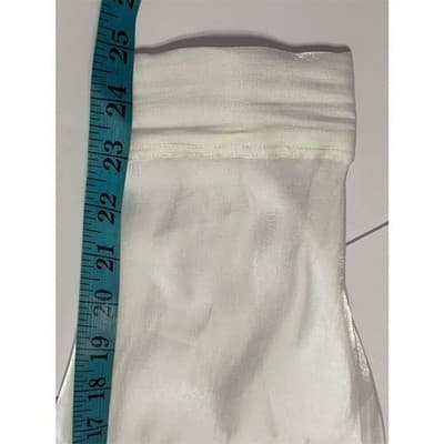 Venezia Jeans Co Women's White Satin Button-Up Blouse Size 18 Long Sleeve Casual - Thumbnail 5