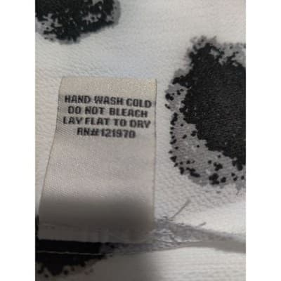 Black White Polka Dot Halter Neck Sleeveless Top Women's Size Medium - Thumbnail 4