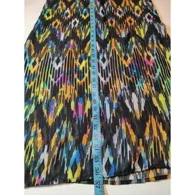 Socialite Womens Multi Color Ikat Halter Maxi Dress Open Back 90109-EWD Mens M - Thumbnail 7