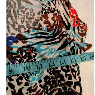 Miss Tina by Tina Knowles Animal Print Ruched Sheath Dress Multi Color MT8786B S - Thumbnail 6