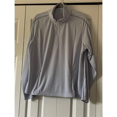Mondetta women's 1/4 Zip Pullover Blue 2XL Long Sleeve Lightweight - Thumbnail 3
