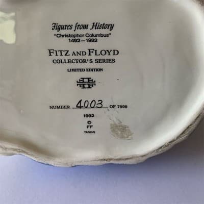 Fitz and Floyd Christopher Columbus Teapot Limited Edition Collectible - Thumbnail 2